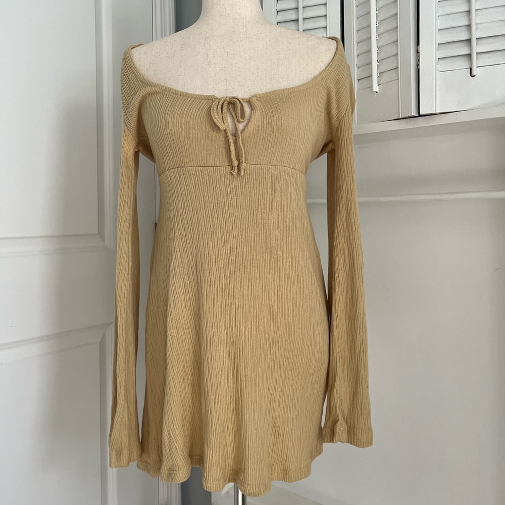 Vintage-Inspired Free People Midi Dress - 90s Boho Chic 🌿